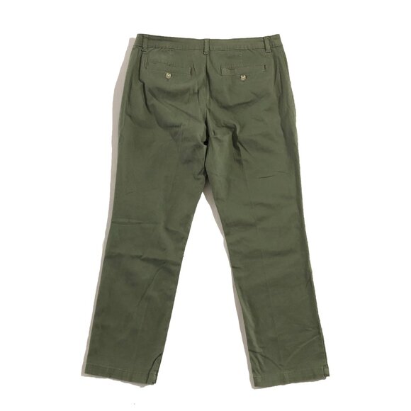 Riders by Lee Pants Womens Size 16M Sage Straight Chino - Picture 2 of 10